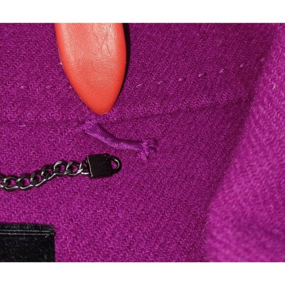 Talbots Woman Wool Swing Jacket Plus Size 14W Purple Classic Layering Office - Picture 4 of 10